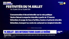 14 juillet : des interdictions dans le Rhône