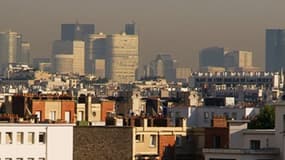 La nappe de pollution, bien visible dans le ciel de Paris, ici en mars 2014. 