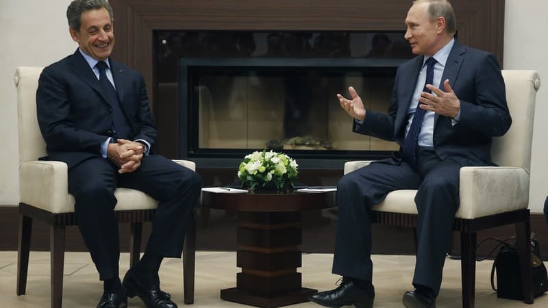 Nicolas Sarkozy et Vladimir Poutine à Moscou jeudi 29 octobre 