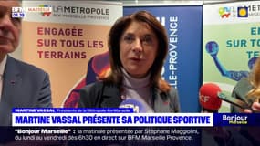 Marseille: la présidente de la métropole Martine Vassal présente sa politique sportive