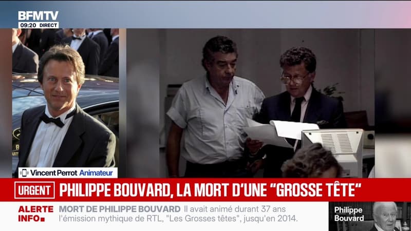 "Philippe était un des honneurs du journalisme": Vincent Perrot, journaliste et animateur, rend hommage à son ami Philippe Bouvard, mort à 96 ans