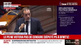 "Vous avez demandé l'abandon du 49.3, c'est fait. Maintenant, prenez votre responsabilité": Sébastien Lecornu s'adresse au groupe LFI à l'Assemblée nationale