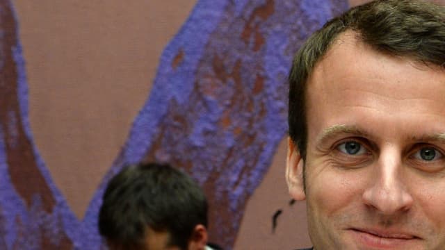 L'ancien ministre de l'Economie, leader du mouvement En Marche!, Emmanuel Macron.