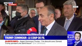 "Il m'a dit de rester moi-même": Éric Zemmour évoque son échange par téléphone avec Donald Trump
