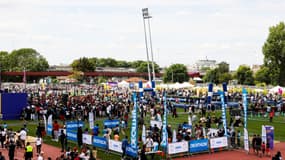 Journée olympiques aux abords du stade de France, en Seine Saint-Denis, le 26 juin 2022