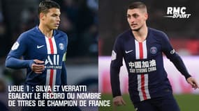 Ligue 1 : Silva et Verratti égalent le record du nombre de titres de champion de France