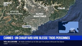 Un chauffard ivre blesse trois personnes dans un accident de la route à Cannes