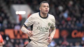 Kylian Mbappé le 24 avril 2024 avec le PSG