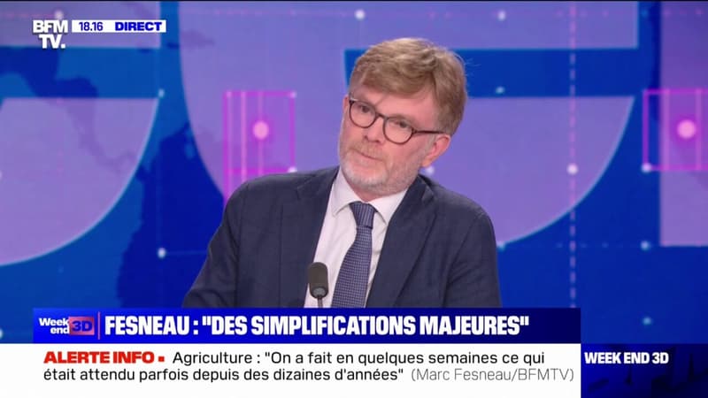 Marc Fesneau: &quot;Dans les prochains jours, le président de la République souhaite montrer la perspective et la vision qu&#039;il a pour l&#039;agriculture&quot;