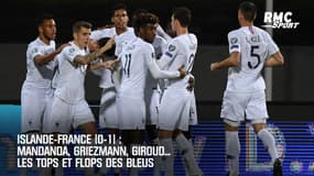 Islande-France (0-1) : Mandanda, Griezmann, Giroud, les tops et flops des Bleus 