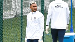 Keylor Navas pendant un entraînement du PSG, janvier 2023