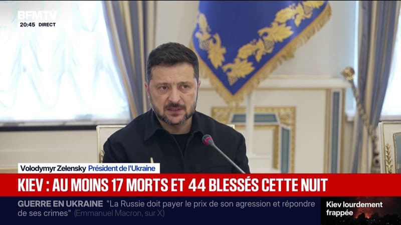 Guerre en Ukraine: "La Russie ne veut pas s'arrêter", assure Volodymy Zelensky