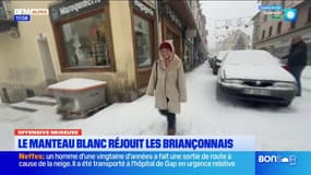 Briançon: les riverains ont le sourire face à l'arrivée d'un épais manteau neigeux