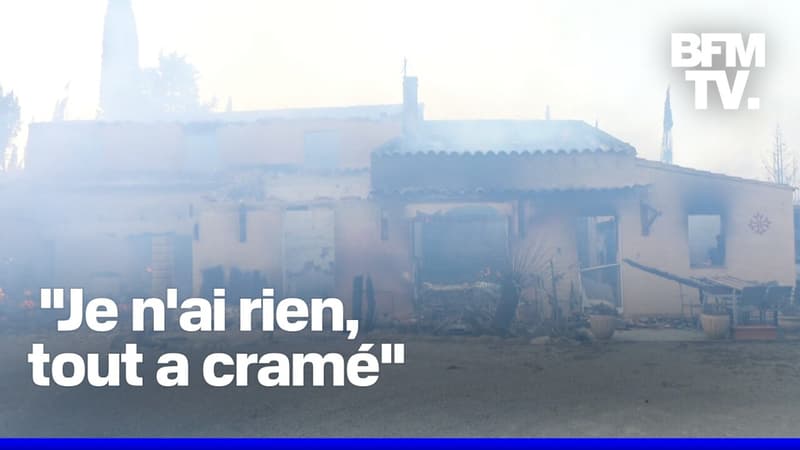 Incendie dans l'Aude: le témoignage de Jean-Loïc, propriétaire d'une maison qui a pris feu