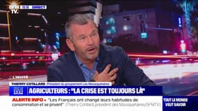 Thierry Cotillard (président du groupement "les Mousquetaires"): "La crise (des agriculteurs) est toujours là"