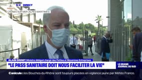 Le pass sanitaire, "un élément qui doit nous faciliter la vie", pour le ministre Alain Griset en visite dans les Alpes-Maritimes