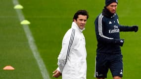 Santiago Solari et Sergio Ramos (Real Madrid)