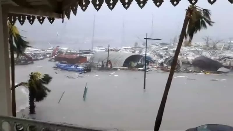 Saint-Martin touché par Irma.