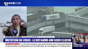 Mutation du virus: à Douvres au Royaume-Uni les poids lourds font la queue sur des kilomètres