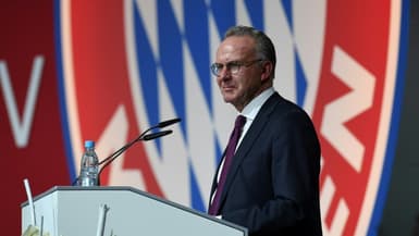 Le président du directoire du Bayern Munich, Karl-Heinz Rummenigge, lors d'un meeting à Munich, le 30 novembre 2018