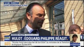 Le Premier ministre "remercie" Nicolas Hulot "pour son travail"