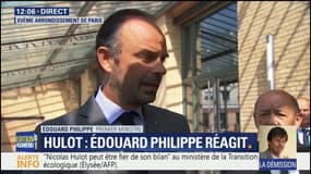 Le Premier ministre "remercie" Nicolas Hulot "pour son travail"