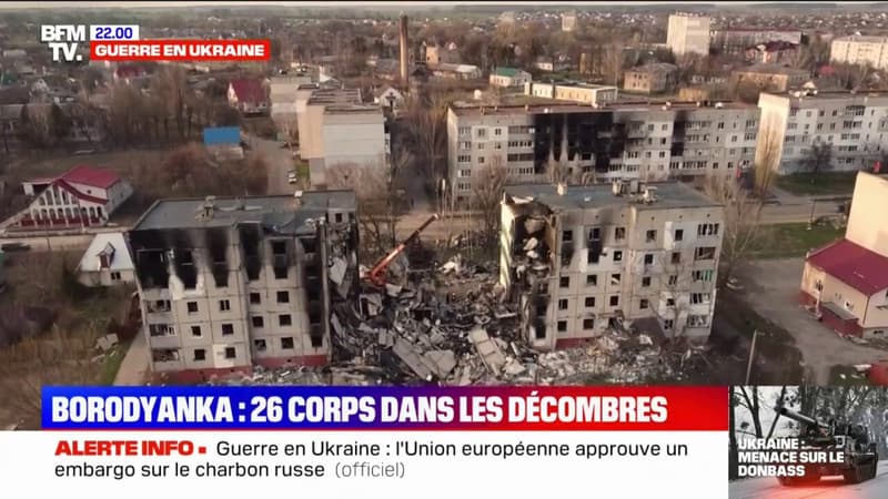 Guerre en Ukraine: 26 corps découverts sous les décombres à Borodyanka
