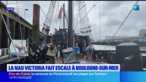 Boulogne-sur-Mer: le navire Nao Victoria a fait escale