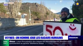 Hautes-Alpes: un homme joue les radars humains à Veynes