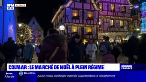 Colmar: les visiteurs très nombreux au marché de Noël, la question de la surfréquentation se pose