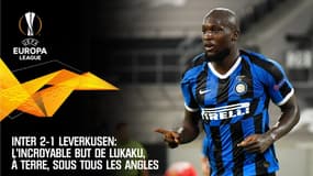 Inter 2-1 Leverkusen: L'incroyable but de Lukaku, à terre, sous tous les angles