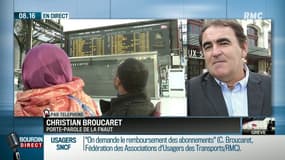 Grève: les usagers veulent être remboursés et réclament le "droit au transport" qui est dans la constitution
