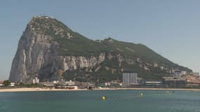 Le territoire britannique de Gibraltar, au sud de l'Espagne.