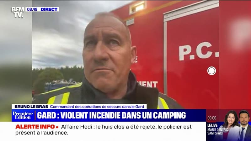 800 personnes évacuées d'un camping à cause d'un violent incendie dans le Gard