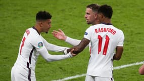 Marcus Rashford et Jadon Sancho avec la sélection anglaise