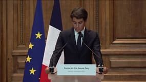 Remise du prix Samuel Paty: "Ce 16 octobre 2020, c'est la barbarie du terrorisme islamiste et la lâcheté sans nom d'esprits malades qui ont assassiné Samuel Paty", affirme Gabriel Attal