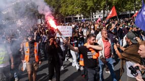 Des manifestants place de la République à Paris le 10 septembre 2025