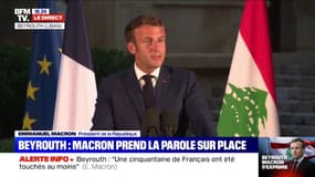 Emmanuel Macron: "La France n'abandonnera jamais les Libanaises et les Libanais"
