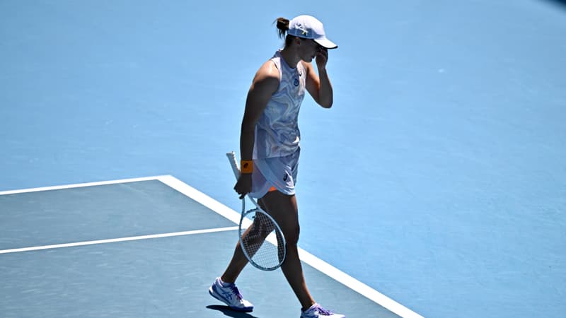 La déception d'Iga Swiatek, éliminée en 8e de finale à l'Open d'Australie