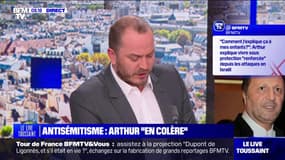 Antisémitisme: "J'ai des agents qui protègent ma famille et moi-même parce que je suis juif", témoigne l'animateur Arthur 