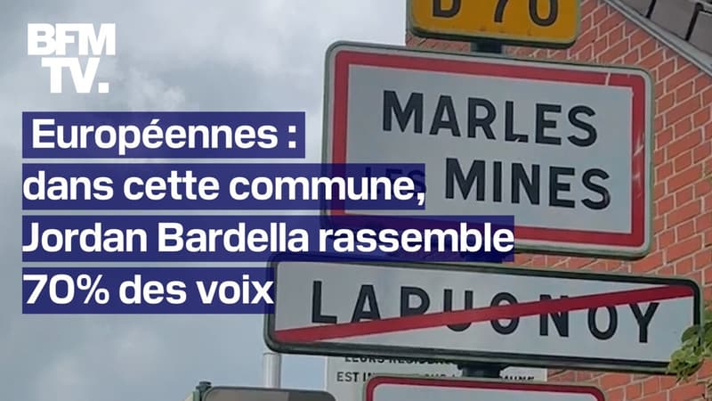 TANGUY DE BFM - À Marles-les-Mines, près de 70% des électeurs ont voté pour Jordan Bardella