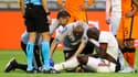 Romelu Lukaku blessé lors du match entre la Belgique et les Pays-Bas le 3 juin 2022