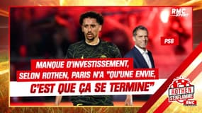 PSG : "Ils n'ont qu'une envie, c'est que ça se termine", Rothen déplore un manque d'investissement au PSG