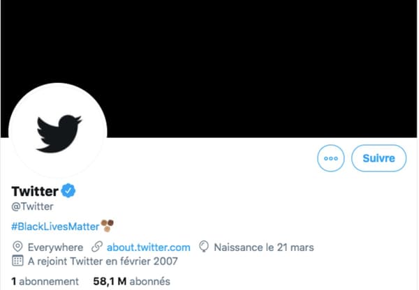 Compte officiel de Twitter Compte officiel de Twitter
