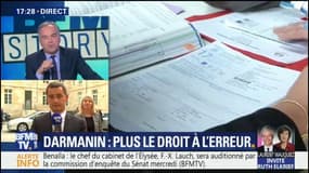Impôt à la source: "Il faut savoir mettre son ego de côté", estime Darmanin qui revient sur les doutes du président