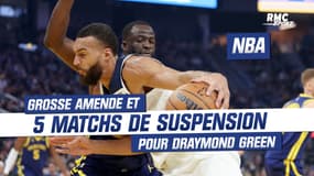 NBA : 5 matchs de suspension et 769.970$ d'amende pour Green après avoir étranglé Gobert