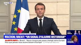 Emmanuel Macron sur le Brexit: "C'est un jour triste, mais c'est un jour qui doit aussi nous conduire à procéder différemment"