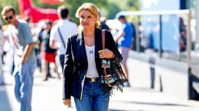 Corinna Schumacher, le 28 juillet 2024, à Spa-Francorchamps, en Belgique