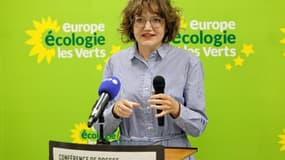 Marie Toussaint à Paris après sa désignation par les militants écologistes pour devenir tête de liste aux élections européennes en 2024 