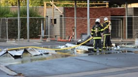 Les pompiers sont intervenus pour un feu de matériel de chantier à Douai. 